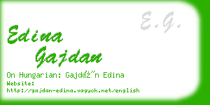 edina gajdan business card